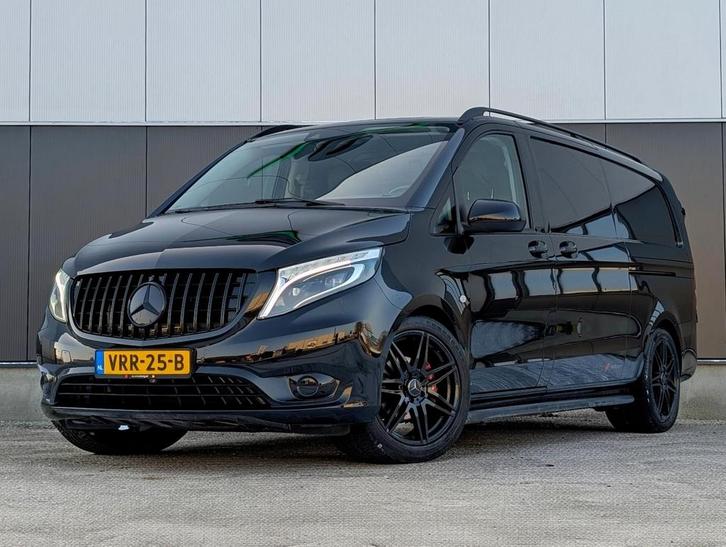 Zakelijke Lease |  Mercedes-Benz Vito 114CDI L3 AUT LED 2X S, Auto's, Bestelauto's, Onderhoudsboekje, Lease, Zwart, Automaat, Overige kleuren