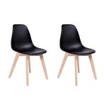2 comfortabele eetkamerstoelen in zwart - eenvoudige mont..., Huis en Inrichting, Stoelen, Ophalen of Verzenden, Nieuw
