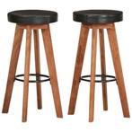 Acaciahout Barkrukken | Tweedekansje | Uniek Interieur, 2 krukken, Ophalen of Verzenden, Nieuw, 60 tot 90 cm