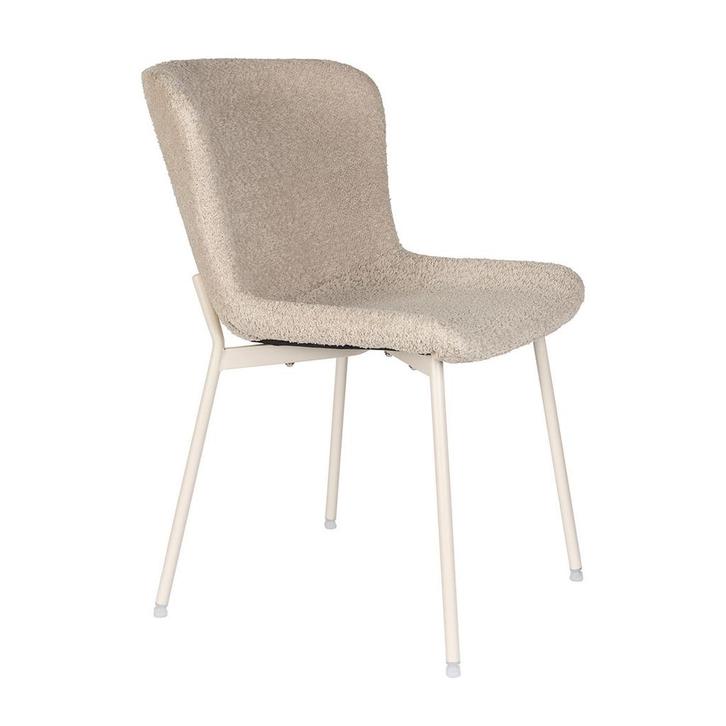 *WOONWINKEL* Moderne Kuipstoel Beige Zachte Stof, Huis en Inrichting, Stoelen, Nieuw, Verzenden