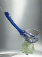 Murano - Figuur - Ganso de cristal de con pan de oro y plata, Antiek en Kunst