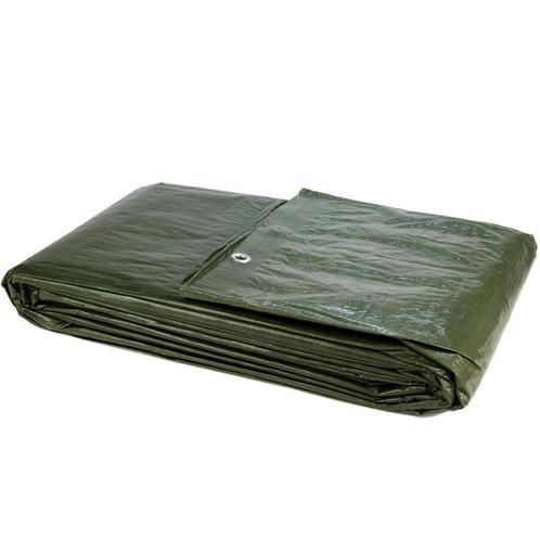 8x12 groen 150gr afdekzeil met zeilringen - bouwzeil, Doe-het-zelf en Verbouw, Zeil en Folie, Zeil, Nieuw, 15 m² of meer, Ophalen of Verzenden