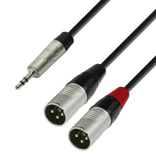 Adam Hall K4 YWMM 0300 Rean verloopkabel stereo mini-jack, Muziek en Instrumenten, Kabels en Stekkers, Nieuw, Ophalen of Verzenden