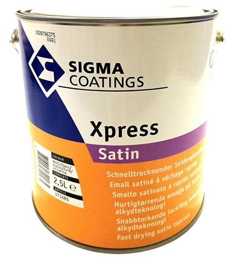 Sigma Xpress satin - Q0.05.10 Grachtengroen - 2,5 liter, Doe-het-zelf en Verbouw, Verf, Beits en Lak, Nieuw, Verzenden