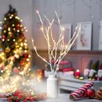 Kerst wilgentakken set - 20 LEDs - Warm wit - Wit, Ophalen of Verzenden, Nieuw