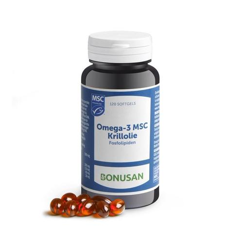 Omega 3 MSC krillolie | 120 softgels Bonusan | Vitaminstore, Diversen, Overige Diversen, Nieuw, Verzenden