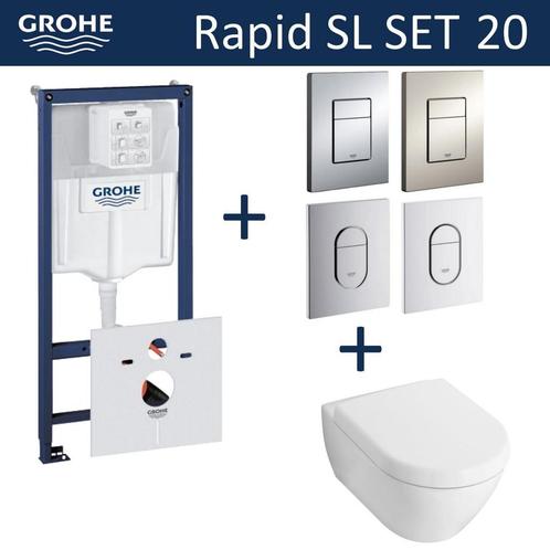 Grohe Rapid SL Toiletset set20 Villeroy & Boch Subway 2.0, Doe-het-zelf en Verbouw, Sanitair, Overige typen, Nieuw, Ophalen of Verzenden