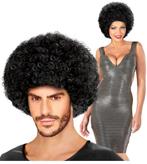 Zwarte Pruik Afro Unisex, Verzenden, Nieuw