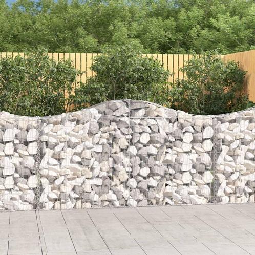 vidaXL Schanskorven 25 st gewelfd 200x30x100/120 cm ijzer, Tuin en Terras, Bloembakken en Plantenbakken, 100 cm of meer, Nieuw