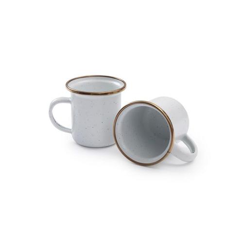 BAREBONES - ESPRESSO CUP/ENAMEL/SET 2 PCS EGG SHELL, Caravans en Kamperen, Kampeeraccessoires, Ophalen of Verzenden