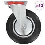 vidaXL 12 st Zwenkwielen 200 mm, Zakelijke goederen, Verzenden