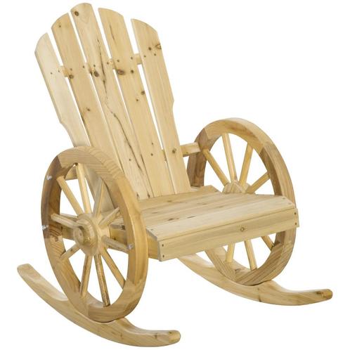 TRUUSK Schommelstoel Rustieke Relaxstoel Tuinstoel Met Wiele, Tuin en Terras, Overige Tuin en Terras, Nieuw, Verzenden