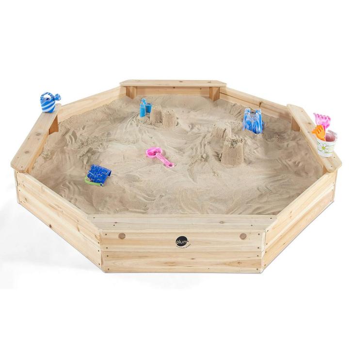 2dekans | Plum Play Giant Houten Zandbak met Deksel 1,5 x, Kinderen en Baby's, Speelgoed | Buiten | Zandbakken, Zo goed als nieuw