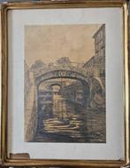 Camillo Cima (XIX-XX) - Naviglio, Antiek en Kunst, Kunst | Schilderijen | Klassiek