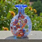 Vaas - Zilveren blad, gekleurde vlekken en murrine -, Antiek en Kunst