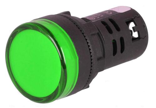 Controlelampje - LED indicator - 24V - 22mm - Groen, Doe-het-zelf en Verbouw, Elektra en Kabels, Schakelaar, Nieuw, Ophalen of Verzenden