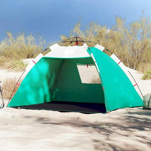 vidaXL strandtent 2-persoons waterdicht snelontgrendeling, Caravans en Kamperen, Tenten, Nieuw, tot en met 2, Verzenden