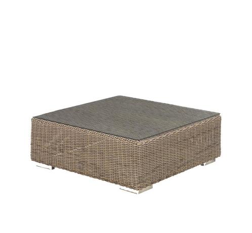 4 Seasons Outdoor Kingston koffietafel pure met glasplaat 95, Tuin en Terras, Tuinsets en Loungesets, Ophalen of Verzenden