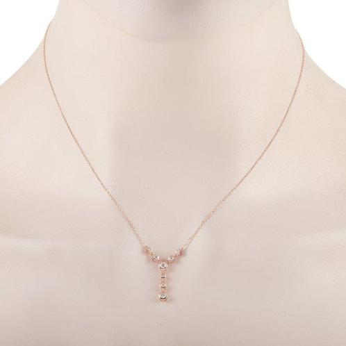 Halsketting - 14 karaat Geel goud, EXCLUSIEVE 14K Roze, Sieraden, Tassen en Uiterlijk, Kettingen
