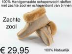 Schapenvacht pantoffels sloffen handmade WINTERWARM €29,95