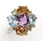 Topaas - Zilver, Amethist, toermeniet,peridot, citrien -