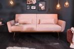 Retro slaapbank BELLEZZA 210cm oudroze 3-zitsbank incl., Huis en Inrichting, Ophalen of Verzenden, Nieuw