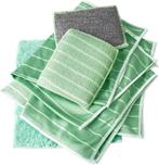 Set van 6 bamboe microvezeldoeken voor glas, spiegels,, Huis en Inrichting, Schoonmaakartikelen, Verzenden