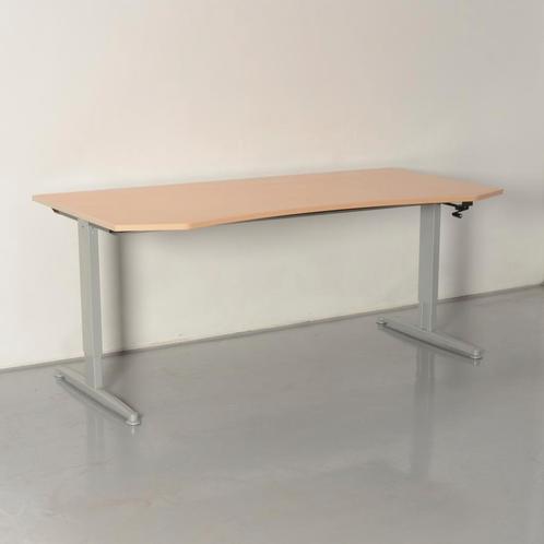 Aspa bureau, beuken blad, 180 x 80/90 cm, hoogte verstelbaar, Huis en Inrichting, Bureaus, Ophalen of Verzenden