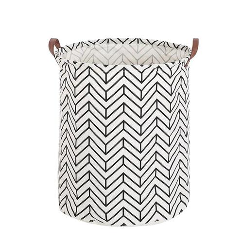Wasmand - Opbergzak - 60L - Waterproof - Zwart/wit, Huis en Inrichting, Badkamer | Badtextiel en Accessoires, Nieuw, Verzenden