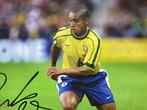 Brasil - Voetbal - Roberto Carlos - Signed Poster 28 X 43 cm, Nieuw