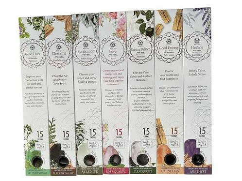 Edelsteen wierook green tree set van 7, Huis en Inrichting, Woonaccessoires | Overige, Nieuw, Ophalen of Verzenden