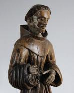 sculptuur, Sint Franciscus - 58 cm - Eik, Antiek en Kunst