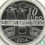 Frankrijk 10 euro 2014 (PROOF) Normandie, Postzegels en Munten, Verzenden, Goud, Frankrijk, 10 euro