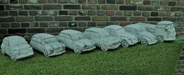 Klassieke auto modellen in beton