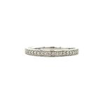 Witgouden rijring met diamant 14 krt * nieuw, Sieraden, Tassen en Uiterlijk, Ringen, Verzenden, Zo goed als nieuw, Wit, Goud