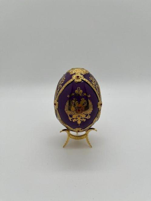 Fabergé ei - Dit is het IMPERIAL CREST ei met standaard -, Antiek en Kunst, Curiosa en Brocante
