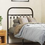 vidaXL Hoofdbord 80 cm metaal zwart, Verzenden, Nieuw, Zwart, Metaal