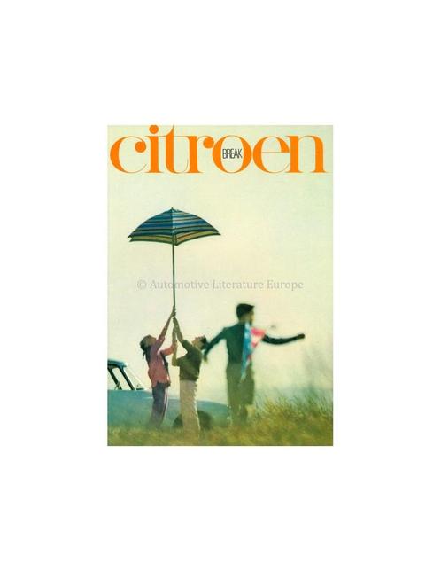 1965 CITROEN DS 19 / ID 19 BREAK BROCHURE DUITS, Boeken, Auto's | Folders en Tijdschriften