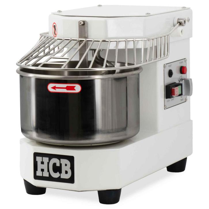 HCB Spiraalkneder - 8 liter - wit - 230V - RVS, Zakelijke goederen, Horeca | Keukenapparatuur, Nieuw in verpakking, Bakkerij en Slagerij