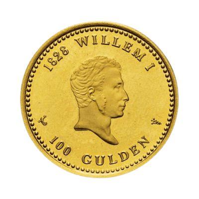 Gouden 100 gulden Nederlandse Antillen, Postzegels en Munten, Edelmetalen en Baren, Ophalen of Verzenden