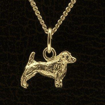 Gouden Glen of Imaal Terrier ketting hanger - klein, Sieraden, Tassen en Uiterlijk, Kettinghangers, Verzenden