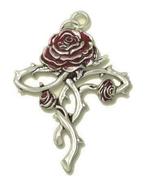 Ketting met gothic hanger Rosycroix, Nieuw, Ophalen of Verzenden, Zilver, Overige materialen