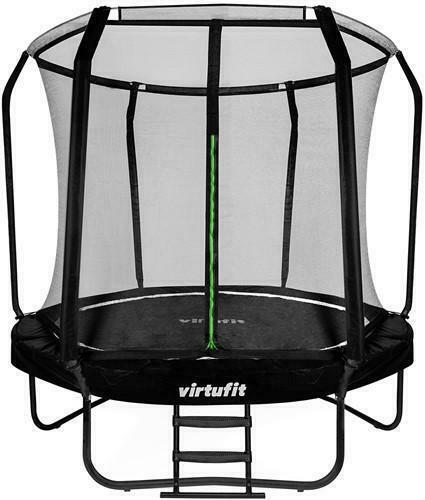 Premium Trampoline met Veiligheidsnet - Zwart - 251 cm, Kinderen en Baby's, Speelgoed | Buiten | Trampolines, Nieuw, Ophalen of Verzenden