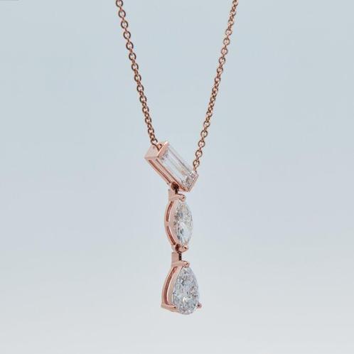 Zonder Minimumprijs - Halsketting - 14 karaat Roségoud -, Sieraden, Tassen en Uiterlijk, Kettingen