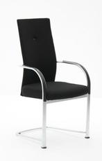 Vergaderstoel Fritz Hansen 779P - citadel zwart - slede, Werkplek, Ophalen of Verzenden, Gebruikt, Overige typen
