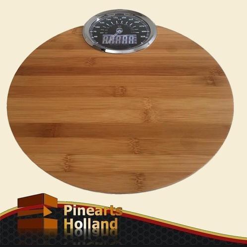 Hoge Kwaliteit Bamboe Personenweegschaal (180Kg x 0.1Kg), Doe-het-zelf en Verbouw, Weegschalen, Overige typen, Nieuw, 100 tot 200 kg