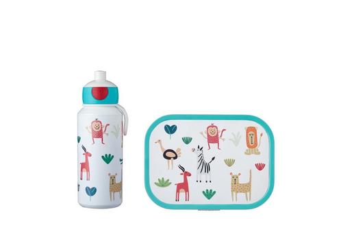 Mepal Lunchset Campus Drinkfles+Lunchbox Animal Friends, Hobby en Vrije tijd, Feestartikelen, Nieuw, Verzenden