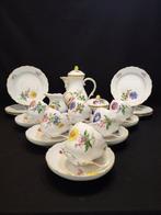 Meissen - Koffieservies voor 6 (21) - Blumenmalerei/Bunte