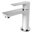 Fonteinkraan Larga 13 cm Wit Chroom, Ophalen of Verzenden, Nieuw, Chroom, Kraan
