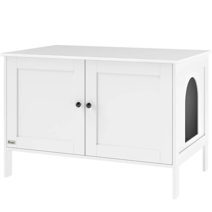 TRUUSK Kattenbak Kast met Deur - Scheidingswand - Kattentoil, Dieren en Toebehoren, Konijnen